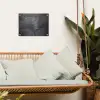 Beton - Zwart - Scheur tuinposter los doek klein -sfeer7