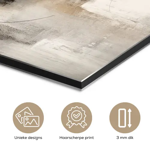 Kunst - Abstract - Grijs - Industrieel aluminium wit klein -closeup_NL