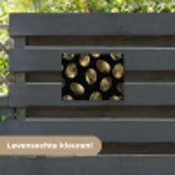 Eieren - Goud - Patroon tuinposter los doek klein -sfeer3