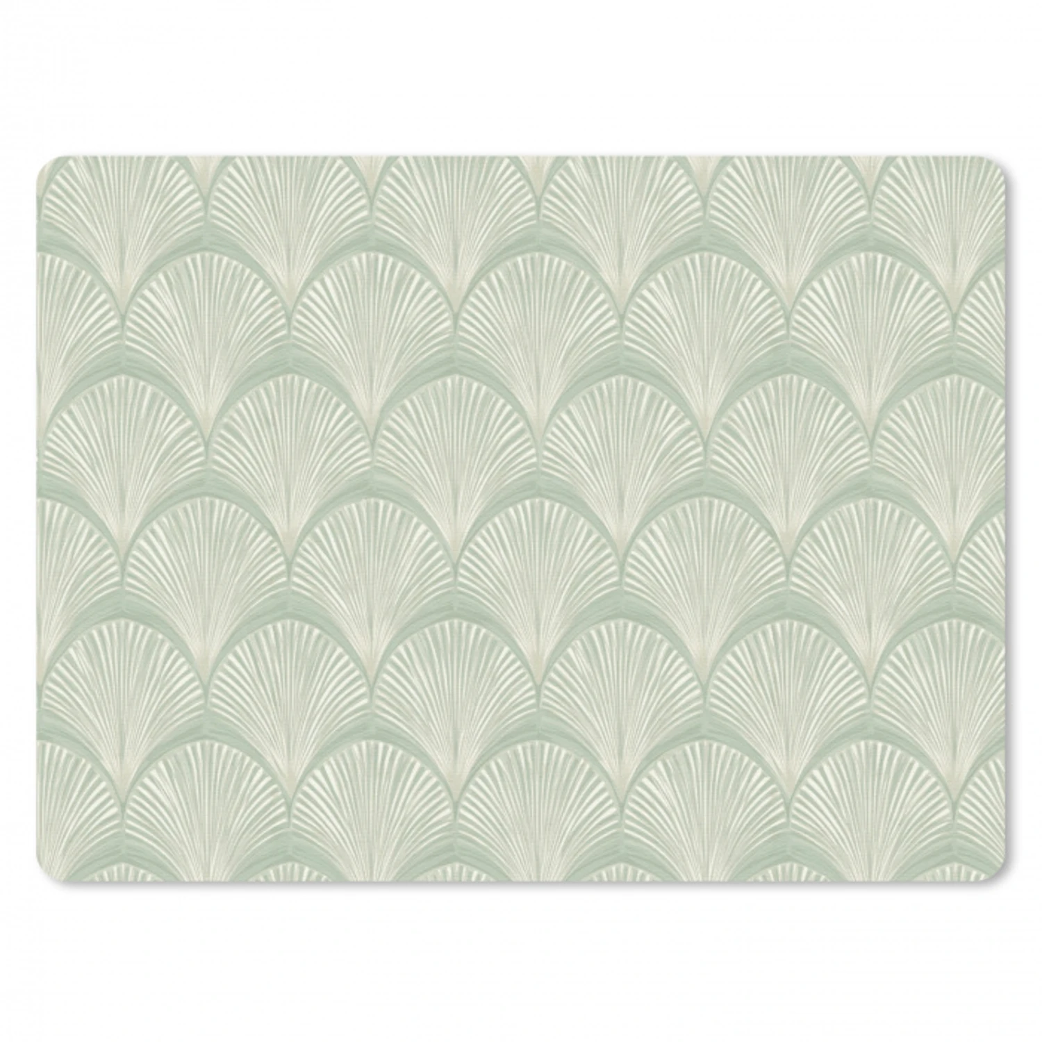 Waaiers - Patroon - Groen muismat rubber klein 262 -3d