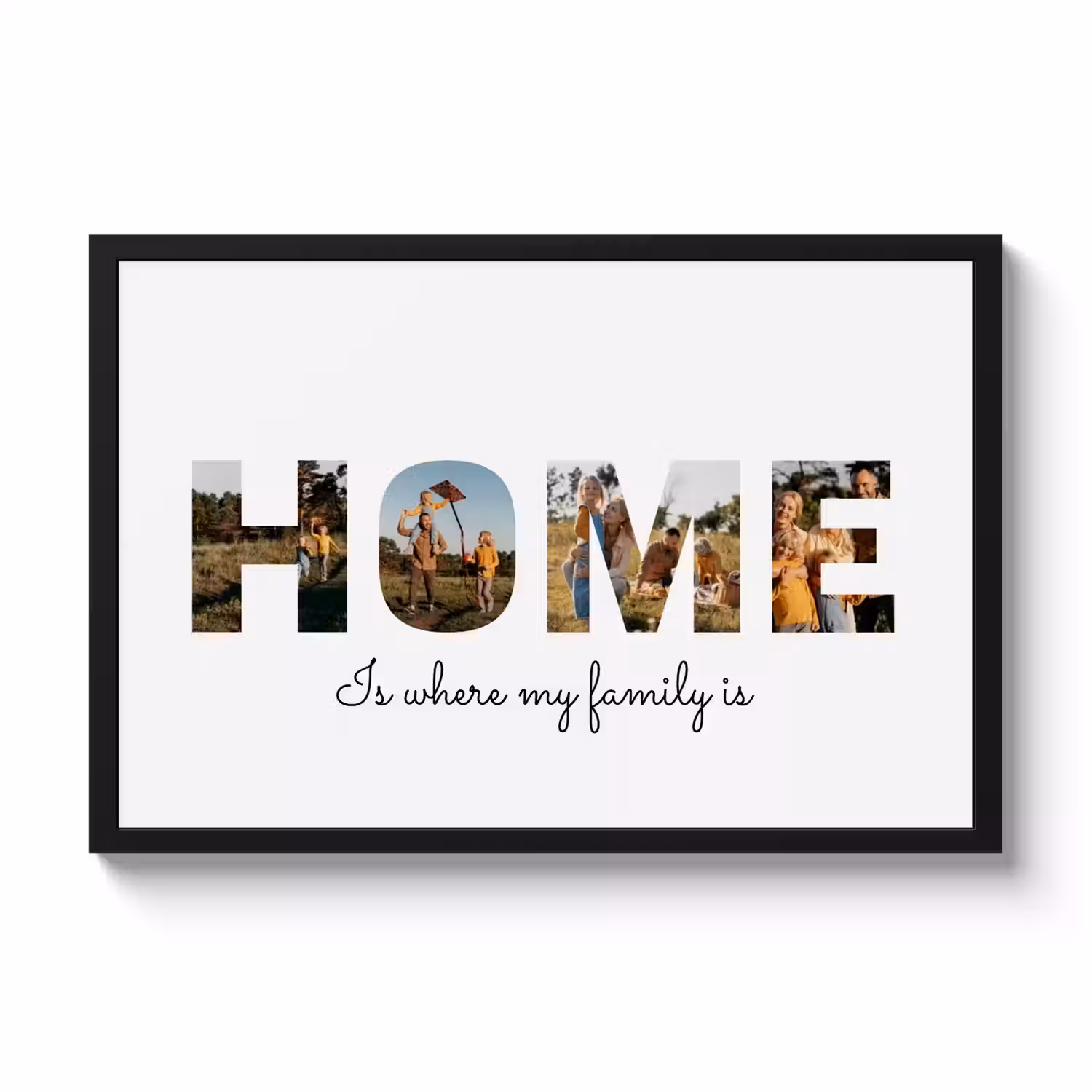 Poster mit Rahmen - Home