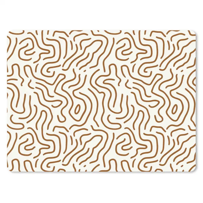 Muismat - Minimalistisch - Patroon - Terracotta
