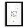 Quotes - Boys room - Spreuken - Jongens - Kind fotolijst zwart zonder passe partout klein -3d
