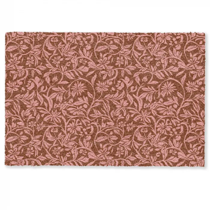 Bloemen - Print - Roze Deurmat klein 898 -zkaufland3d