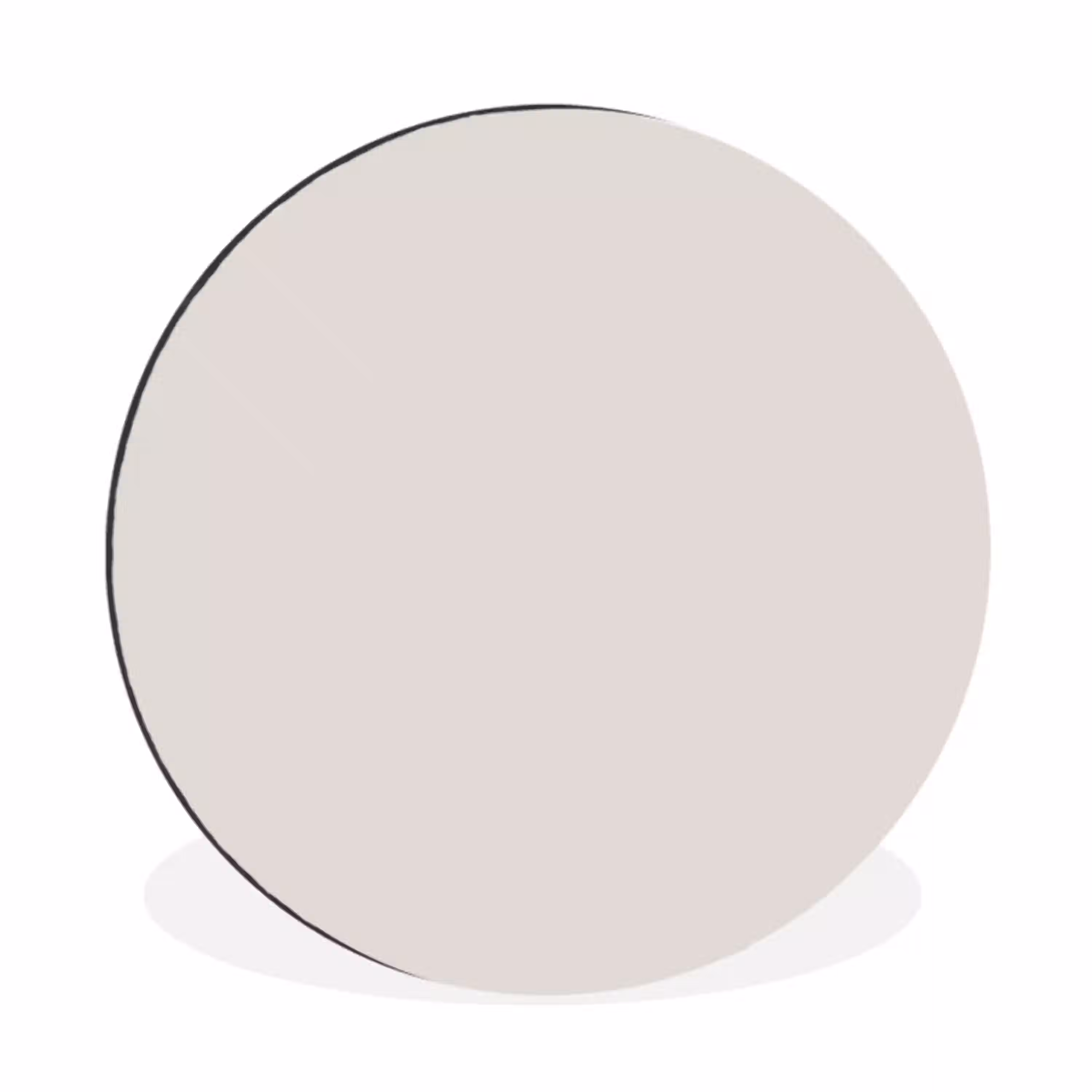Silent - Sandstone - Grijs Wandcirkel aluminium klein 190 -3d