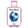 Voetbalvibes - Inktspatten - Blauw Kinderkoffer - Roze klein -zz3dotto