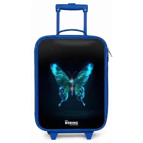 Magische digitale vlinder Kinderkoffer - Blauw klein -zz3dotto