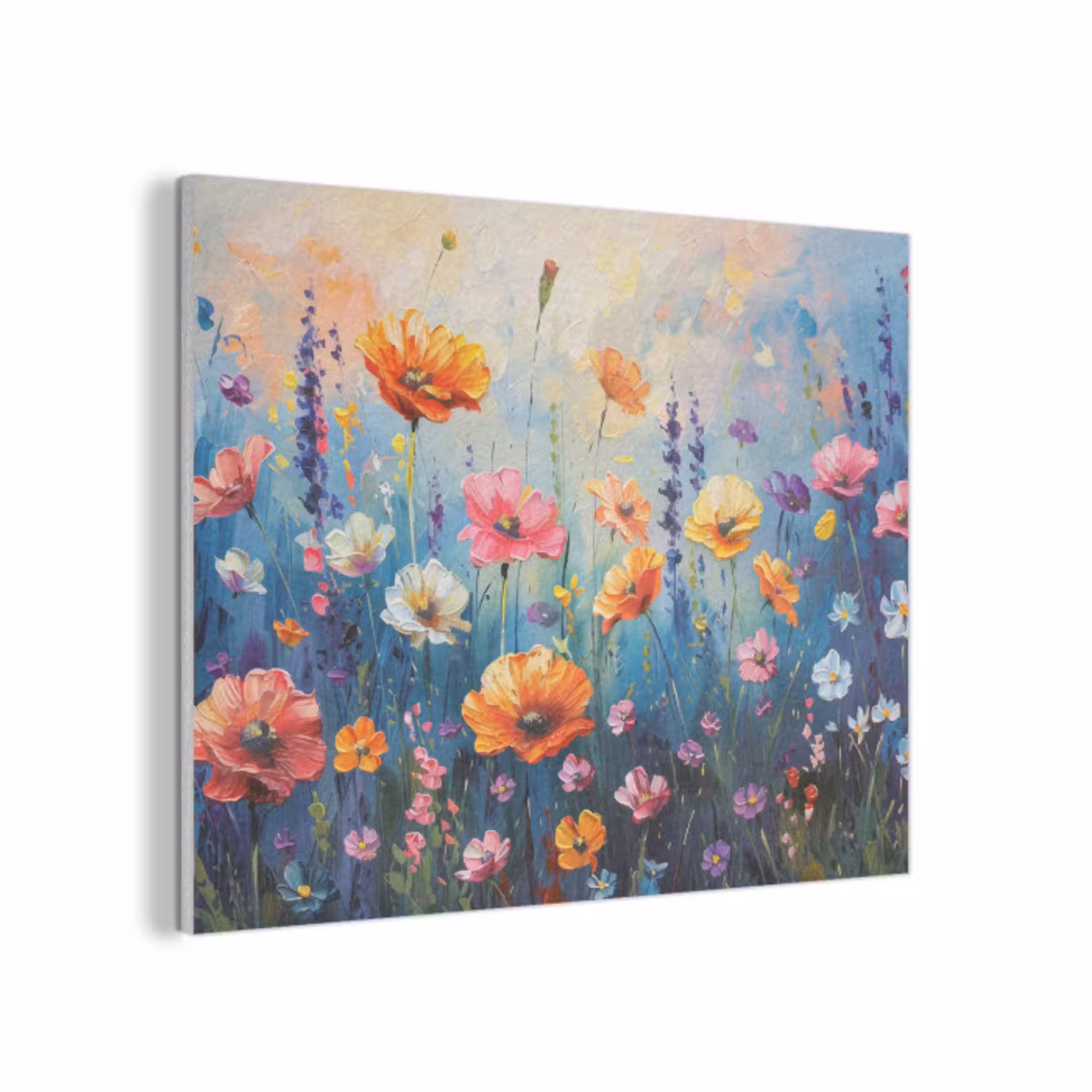 Bloemen - Natuur - Waterverf - Kunst PET vilt klein -3d