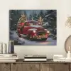 Kersttruck - Sneeuwbos - Rood PET vilt klein -sfeer1