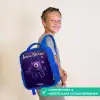 Kosmisch tentakelmonster Kinderrugzak - Blauw middel -sfeer3_NL