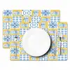 Zee - Geel - Blauw - Wit Placemat vinyl groot 368 -zzsfeer2_Kitchenyeah-website