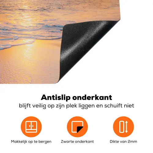 Tropische Zonsondergang Symfonie Inductie beschermer vinyl 3mm klein -zzzzzzz-td-onderkant