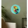 Avocado - Groen - Pit - Schaduw Wandcirkel behangsticker klein -sfeer2
