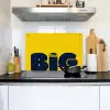 Geel - Think big - Grafisch Inductie beschemer met haakjes klein -sfeer2