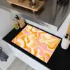 Abstract - Golvend - Oranje Inductie beschemer met haakjes klein -sfeer1