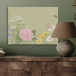 Botanisch - Bloemen - Kleurrijk PET vilt klein -sfeer2