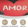 Amor - Hond  - Hartje - Rood Akoestische PET Vilt - Rond klein -closeup_NL