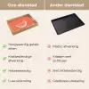 Watermeloen - Lijnen - Koraalrood Dienblad Rechthoek middel -USP_VergelijkingNL