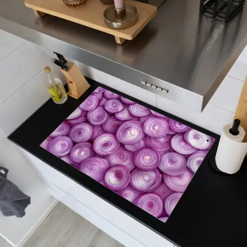 Paars - Uien - Close up Inductie beschemer met haakjes klein -sfeer1