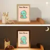 Dino - Boba - Turquoise Light Box met kabel (Kinderlampje) klein -sfeer3_kind