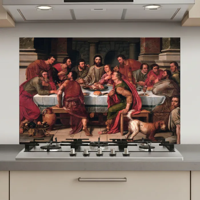 Het laatste avondmaal - Schilderij van Willem Key keuken achterwand spatscherm klein -3d_website