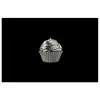 Cupcake - Luxueus - Zilver poster papier klein -3d