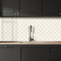 Patroon - Bloemen - Beige keuken achterwand 2 middel 871 -sfeer1