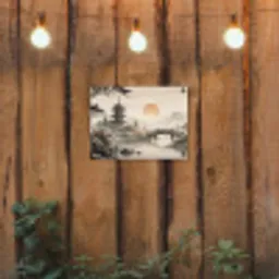 Azië - Landschap - Kleurrijk tuinposter los doek klein -sfeer1