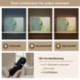 Hagedis - Blad - Nerven - Groen Light Box met batterij (Wandlamp) middel -USP_lichtkleurDE