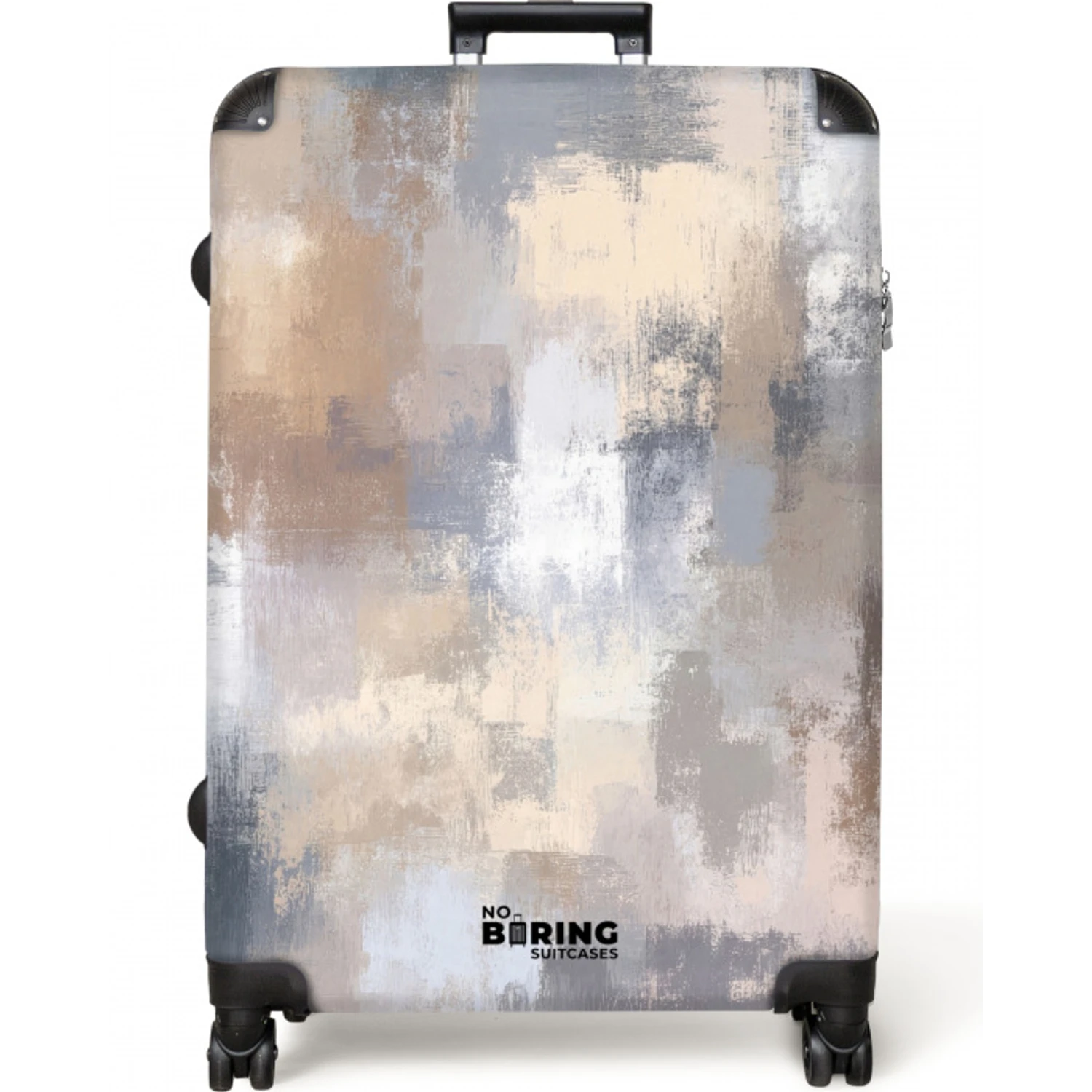 Penseelstreken - Schilderij - Beige NBS - Large koffer - Volwassenen Unisex groot -zzzzzzzzkaufland2
