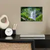 Jungle - Regenwoud - Water - Waterval - Planten poster papier klein -sfeer1