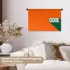 Cool - Oranje - Groen Wandkleed katoen klein -tsfeer1_DE
