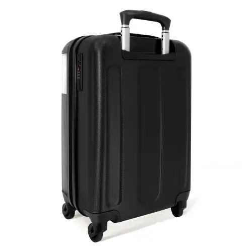 Aquarel paard met kleurrijke spatten NBS - Handbagage koffer - Kinderen Unisex middel -achterkant