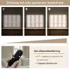 Ruitpatroon - Aardetinten - Minimalistisch Light Box met batterij (Wandlamp) middel 907 -USP_dimbaarNL