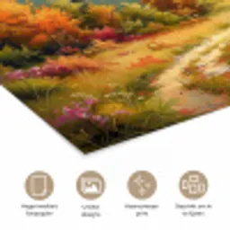 Landschap - Illustratie - Natuur poster papier klein -closeup_NL