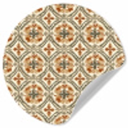 Elegant - Antiek - Kleurrijk Wandcirkel behangsticker klein 186 -3d
