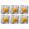 Wit - Bloem - Elegant onderzetter kurk middel -3d
