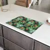 Tropical - Bloemen - Bladeren - Jungle Inductie beschermer vinyl 3mm klein -sfeer8
