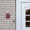 Bordeauxrood - Klassiek Naambord Huisje klein -sfeer1