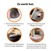 Kat - Illustratie - Minimalistisch - Roze Inductie beschermer vinyl 3mm klein -zzzzzzz-td-werking