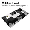 Paard - Sport - Zwart - Wit Muismat XXL klein -sfeer4