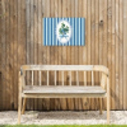 Illustratie - Bessen - Blauw - Strepen Tuinposter op houten frame 2 cm dik klein -sfeer4