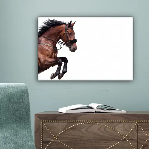 Paard - Springen - Modern canvas 2cm klein -sfeer4