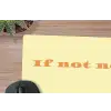 Geel - Oranje - if not now then when muismat rubber klein -closeup