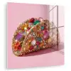 Taco - Kleurrijk - Edelstenen - Goud plexiglas 5mm klein -zzzproduct_nieuw