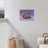 Edelstenen - Glitters - Paars - Kleurrijk tuinposter los doek klein -sfeer8