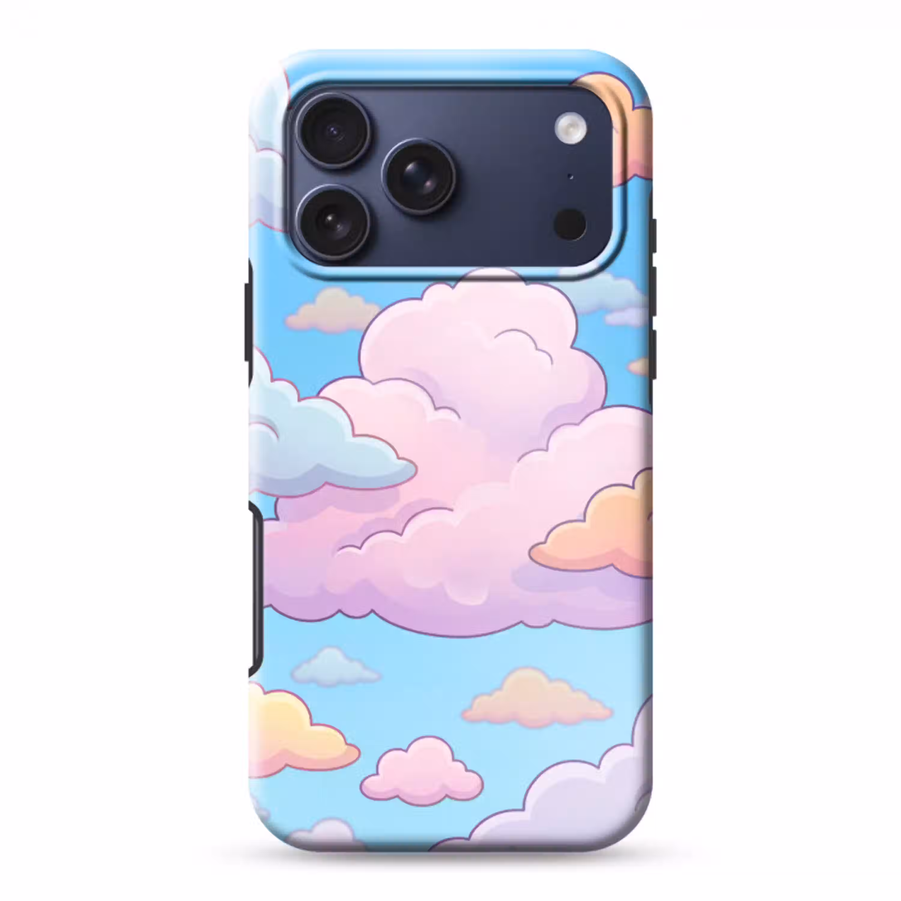 Wolk - Lucht - Natuur - Illustratie - Pastel Toughcase MagSafe Apple iPhone 17 Pro Max klein -3d