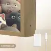 Kat - Dieren - Poes - Patroon - Jongen - Meisje Light Box met batterij (Wandlamp kind) middel -USP_websiteoplaadbaarNL