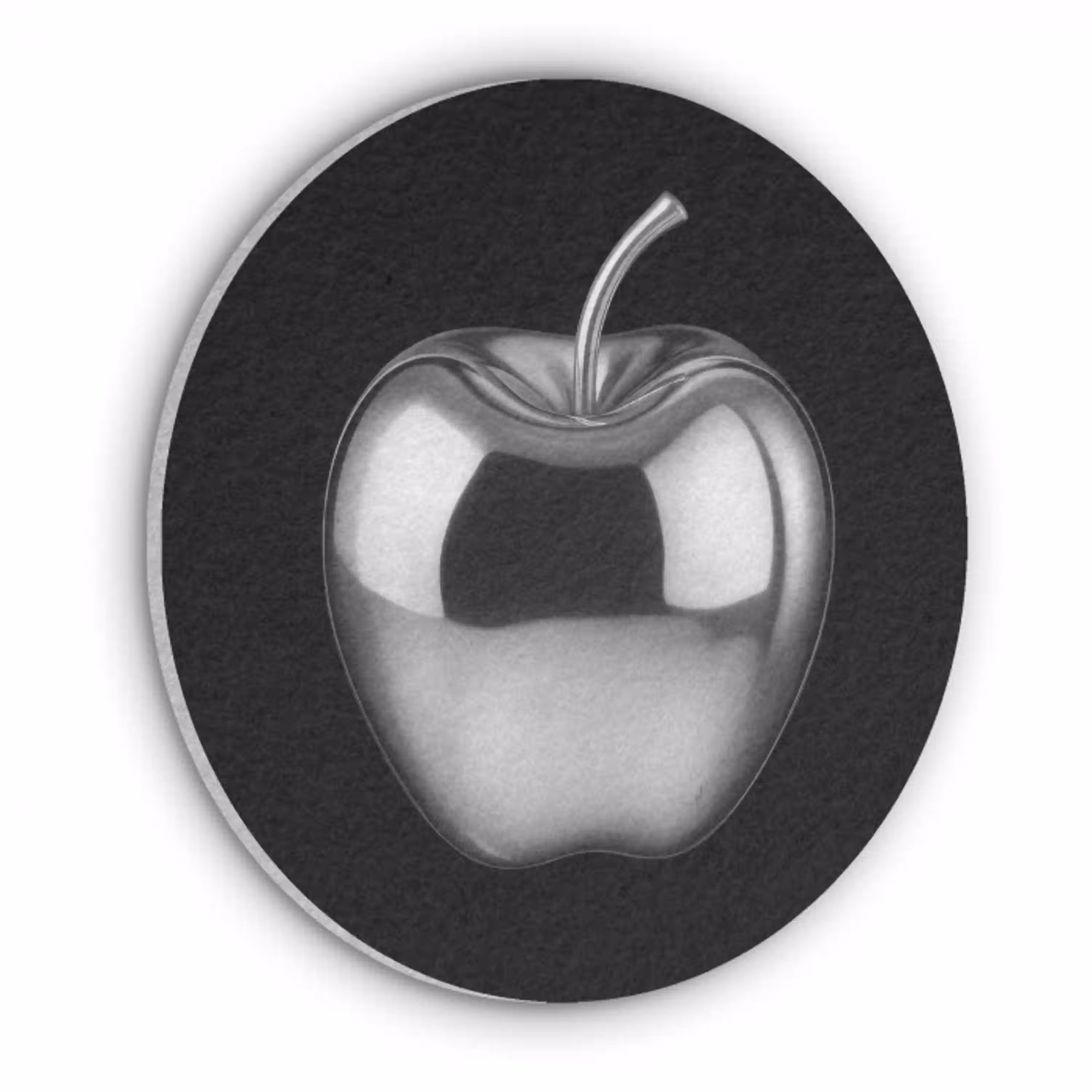 Appel - Metallic - Symmetrisch Akoestische PET Vilt - Rond klein -3d