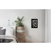 Koffiebonen - Zwart - Vintage textielposter latten blank klein -woonkamer